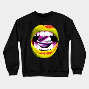 Intergalactic retro lips - Stay groovy baby Crewneck Sweatshirt